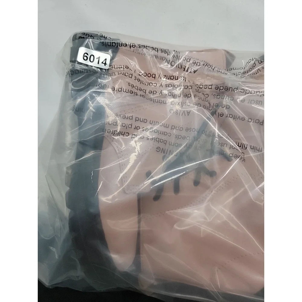 Zara Baby Toddler Combat Boots Pink Blush Matte Leather Zip Size 26 US Size 9.5